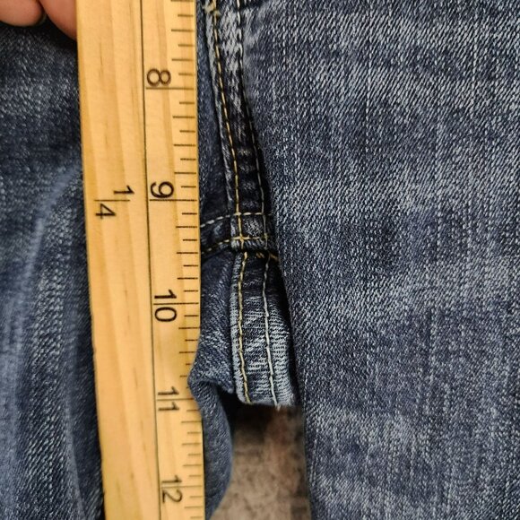 Reclaim Jeans Womens 32 Petite Medium Wash Stretch Mid Rise Regular Bootcut - Picture 6 of 15